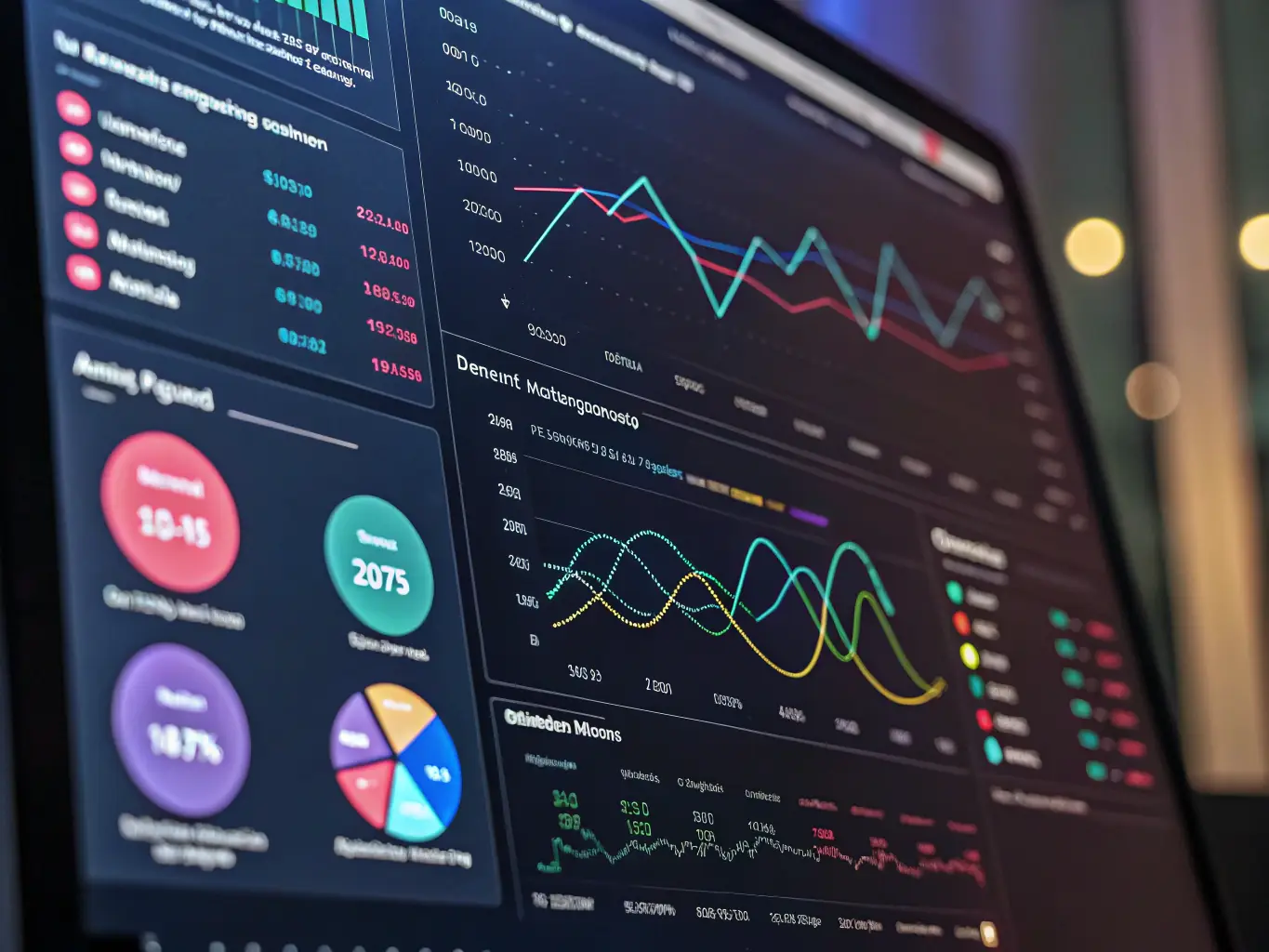 A digital marketing dashboard displaying real-time analytics, charts, and campaign performance metrics, highlighting the effectiveness of advertising strategies.