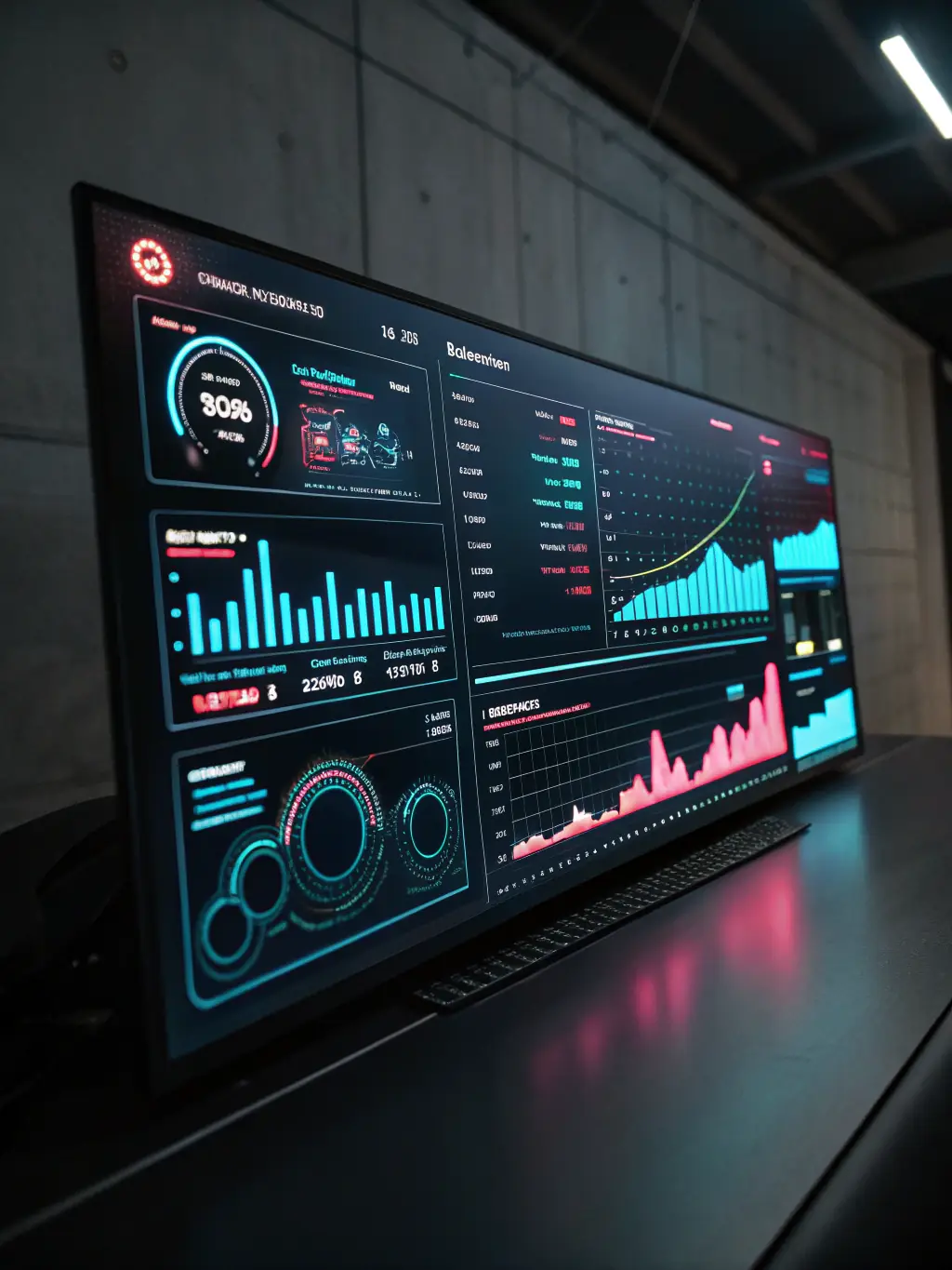 A digital marketing dashboard displaying analytics and campaign metrics.